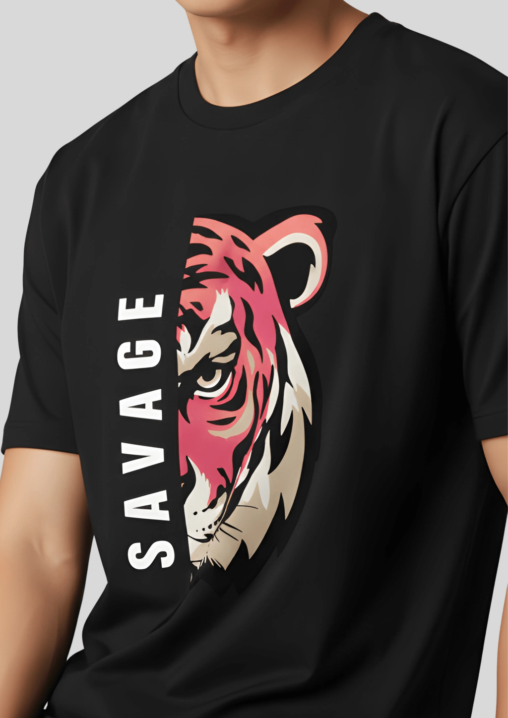 SAVAGE MALE T-SHIRT- 180 GSM | ZINKAL STYLES ZINKAL STYLES