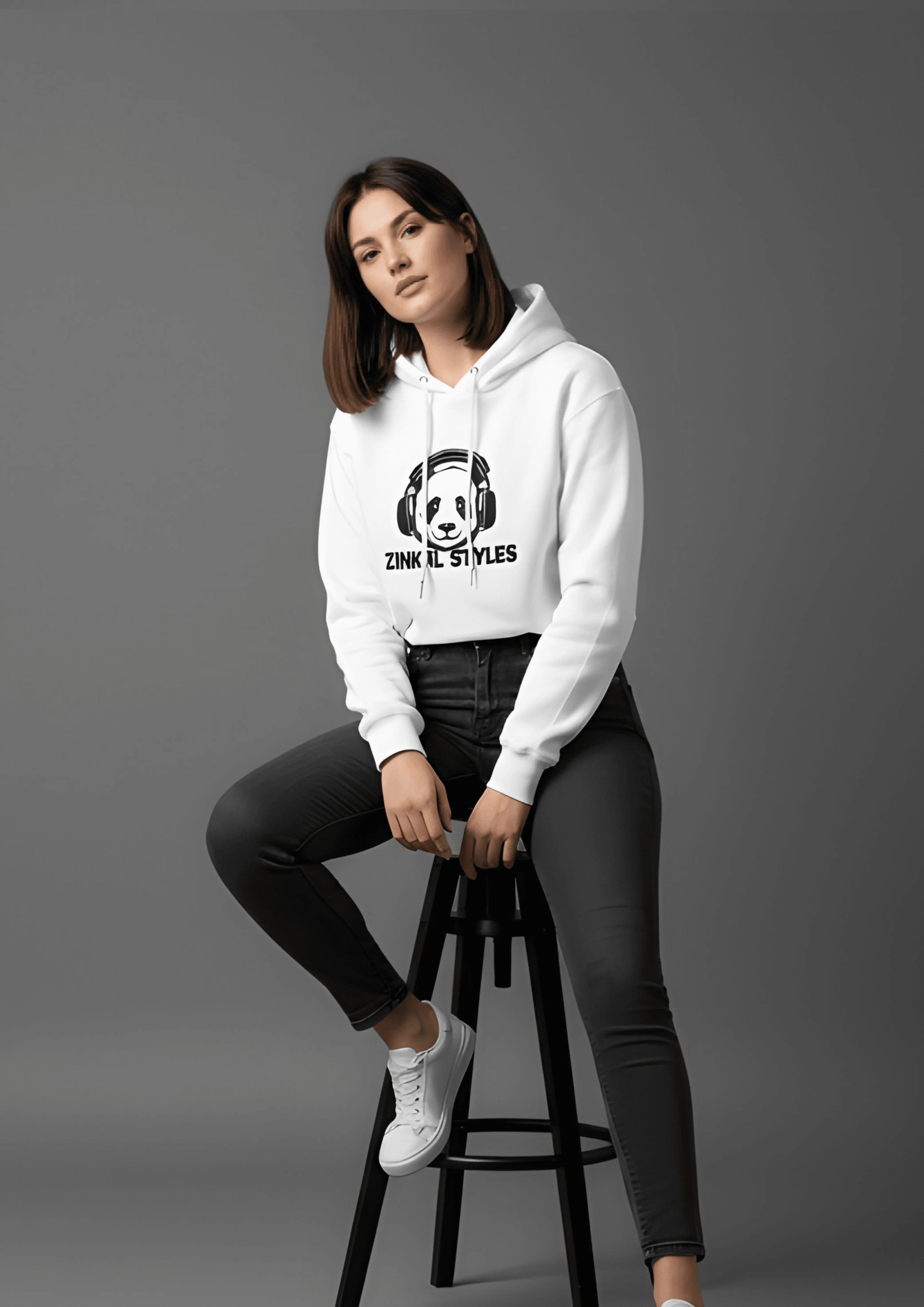 PANDA ZINKAL STYLES DESIGNED UNISEX 300 GSM HOODIE | ZINKAL STYLES