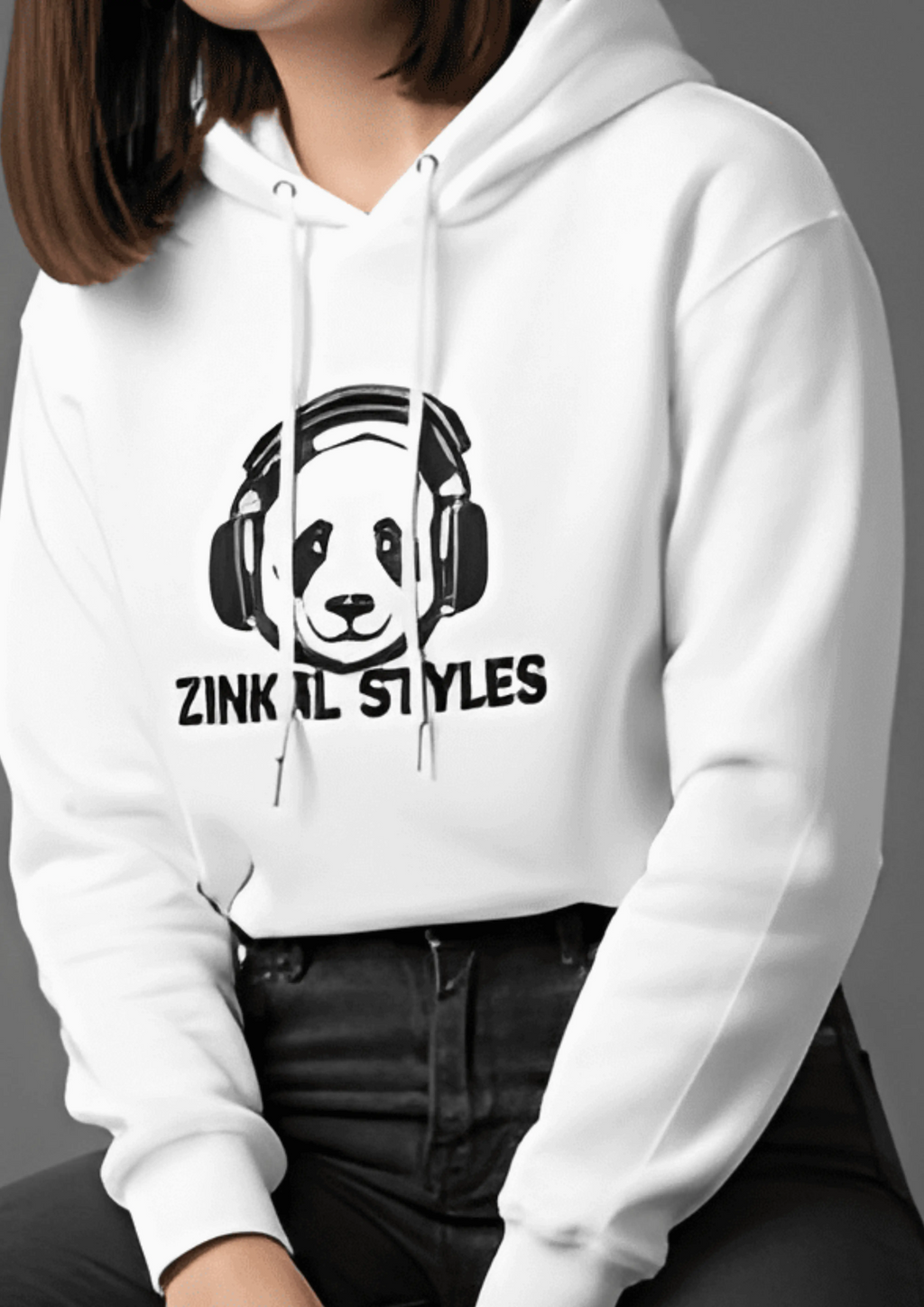 PANDA ZINKAL STYLES DESIGNED UNISEX 300 GSM HOODIE | ZINKAL STYLES